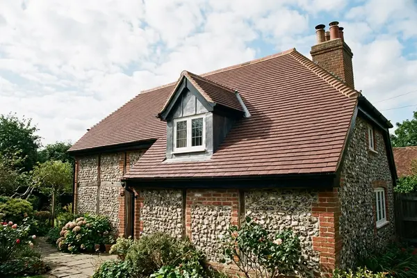 Illustration of roofing work