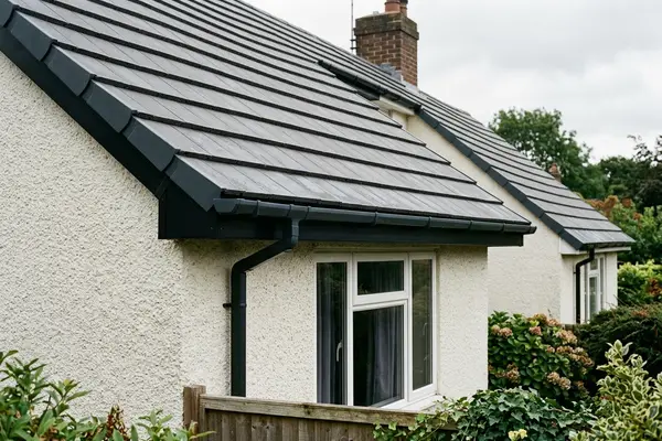 Illustration of roofing work