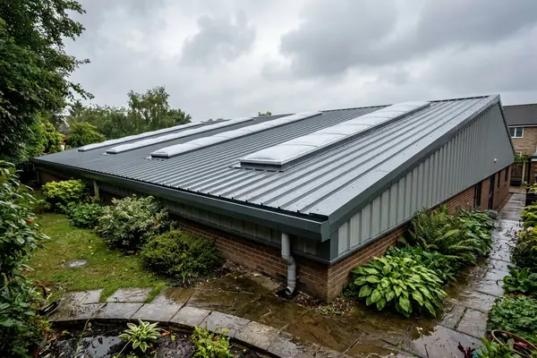 Illustration of commercial roofing