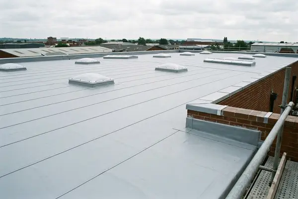 Illustration of commercial roofing