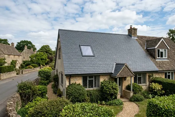 Illustration of roof windows fitted in a roof