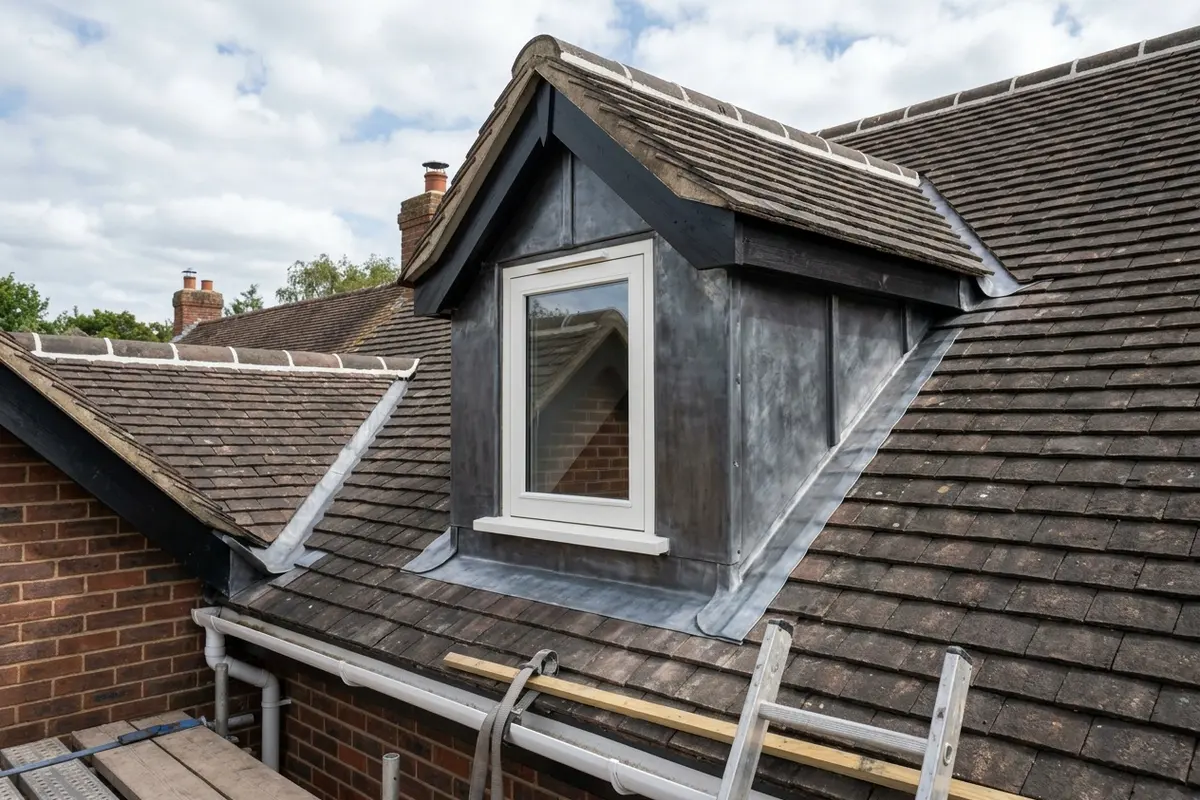 Illustration of roofing leadwork