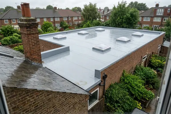 Illustration of commercial roofing
