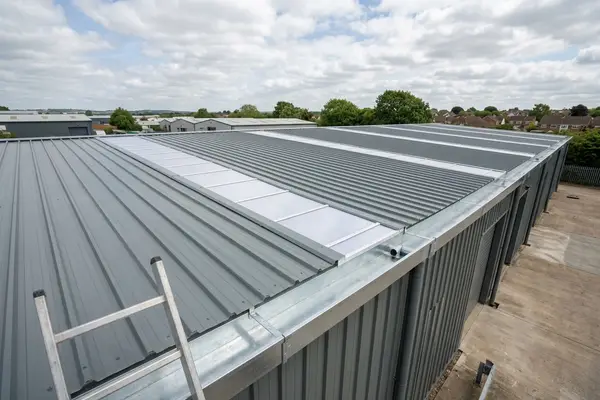 Illustration of commercial roofing