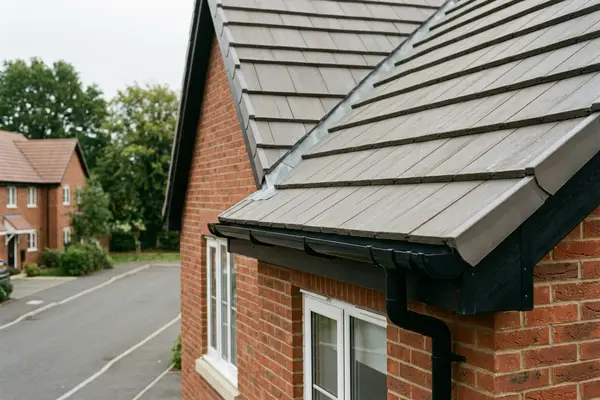 Illustration of roofing work