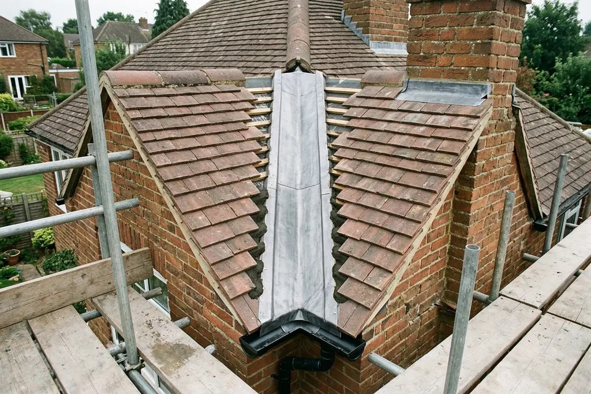 Illustration of roofing leadwork