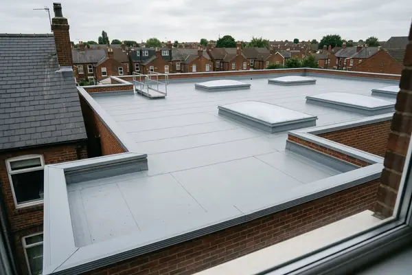 Illustration of commercial roofing