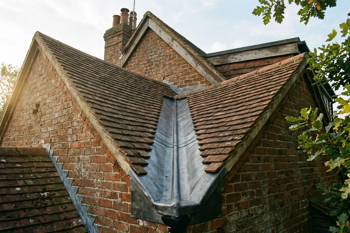 Illustration of roofing leadwork