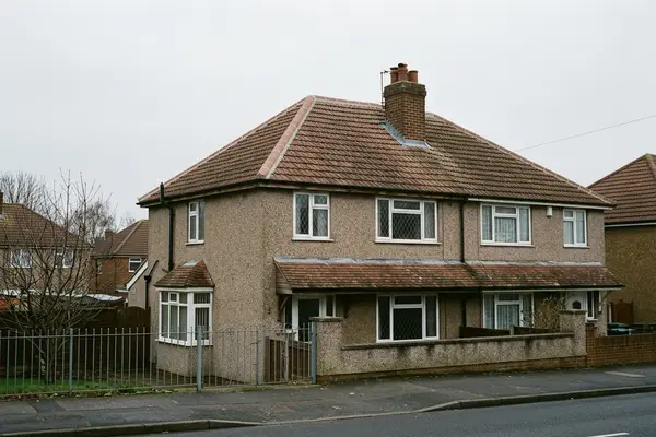 Illustration of a roof repair