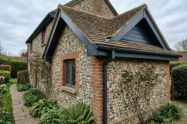 Illustration of guttering, fascias and soffits