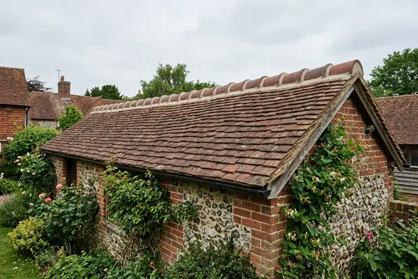 Illustration of a roof repair