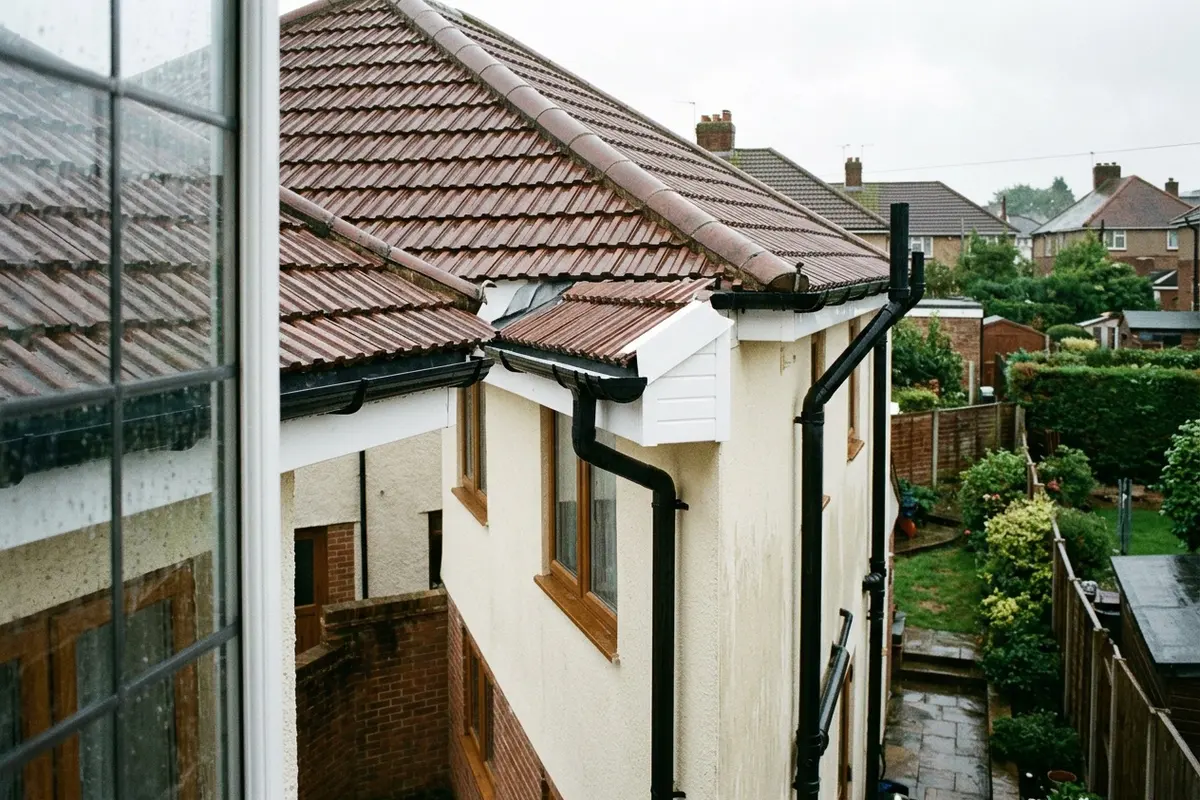 Illustration of guttering, fascias and soffits