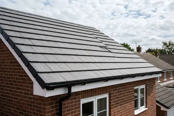 Illustration of roofing work