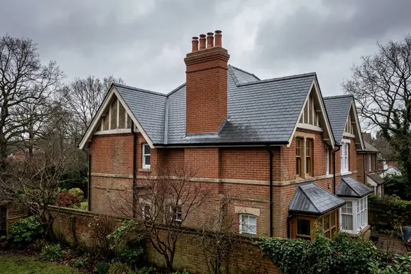 Illustration of roofing work
