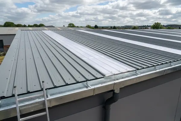 Illustration of commercial roofing