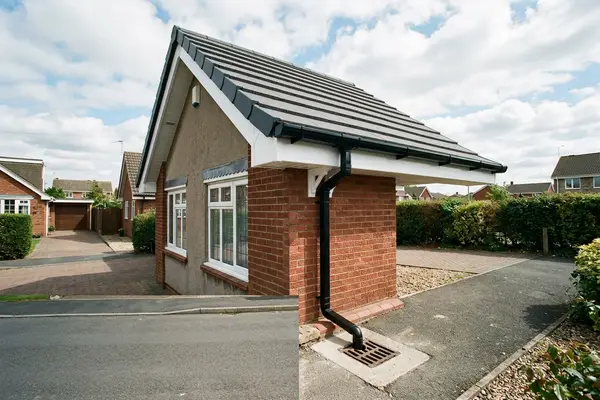 Illustration of guttering, fascias and soffits