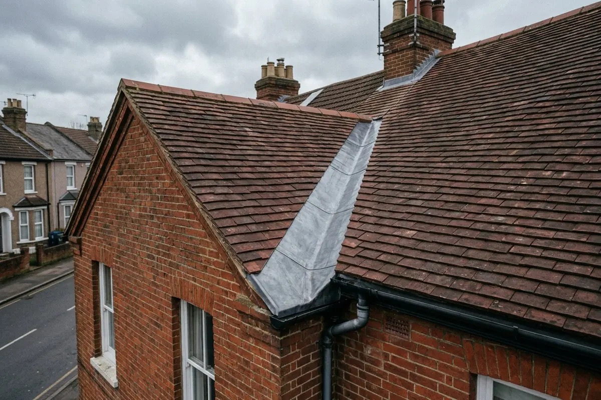 Illustration of roofing leadwork