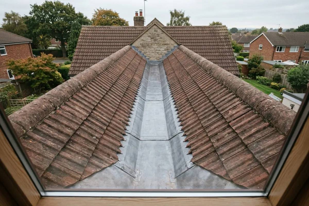 Illustration of roofing leadwork