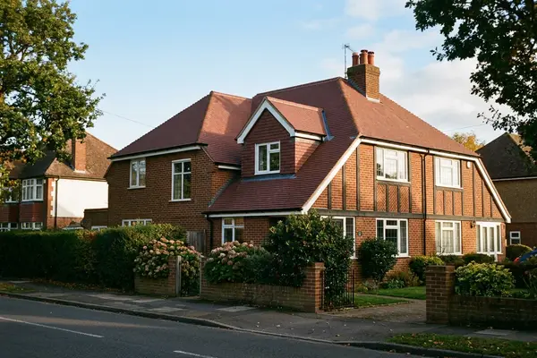 Illustration of roofing work