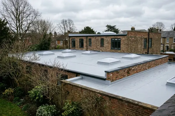 Illustration of commercial roofing