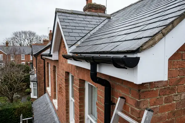 Illustration of guttering, fascias and soffits