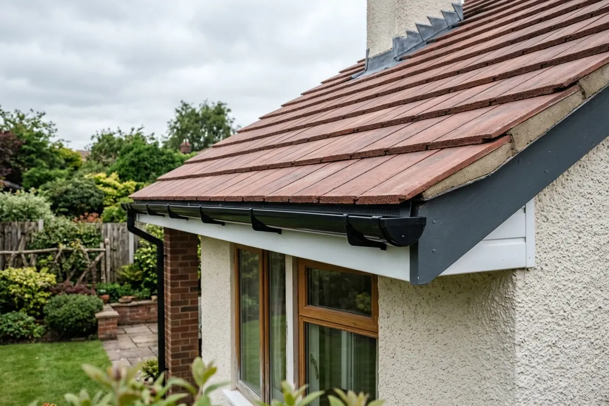 Illustration of roofing work