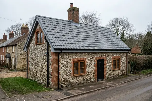 Illustration of a tiled roof