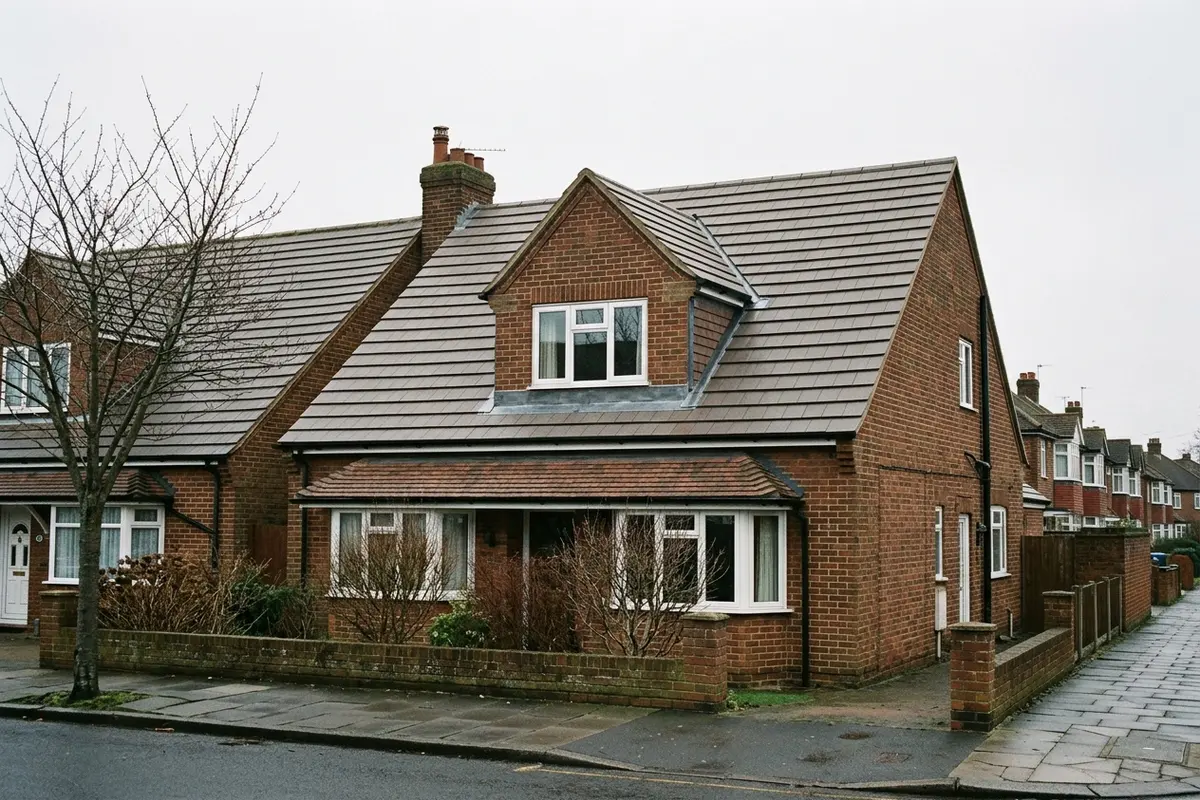 Illustration of roofing work