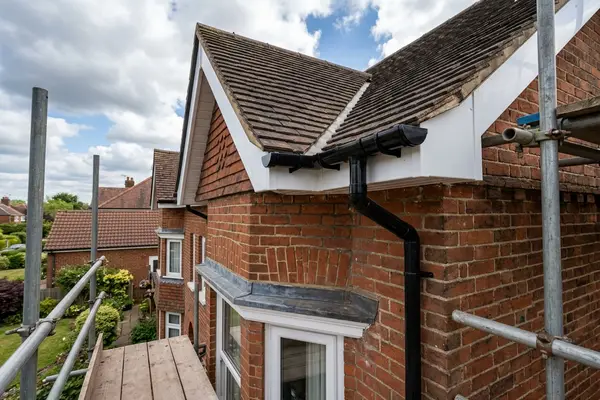 Illustration of guttering, fascias and soffits
