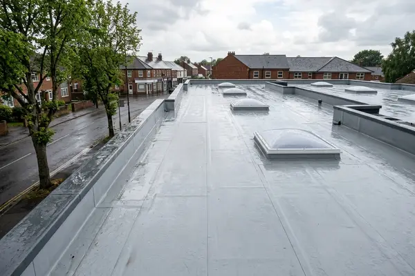 Illustration of commercial roofing