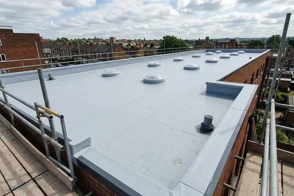 Illustration of commercial roofing